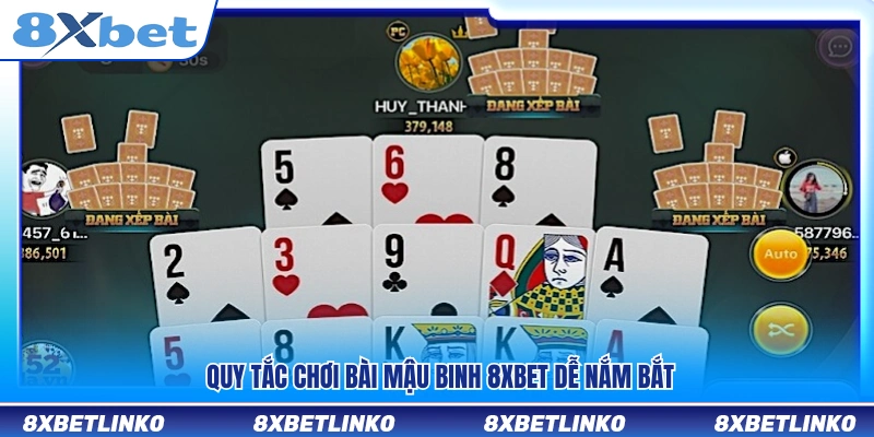 Hướng dẫn quy tắc chơi mậu binh 8xbet cơ bản