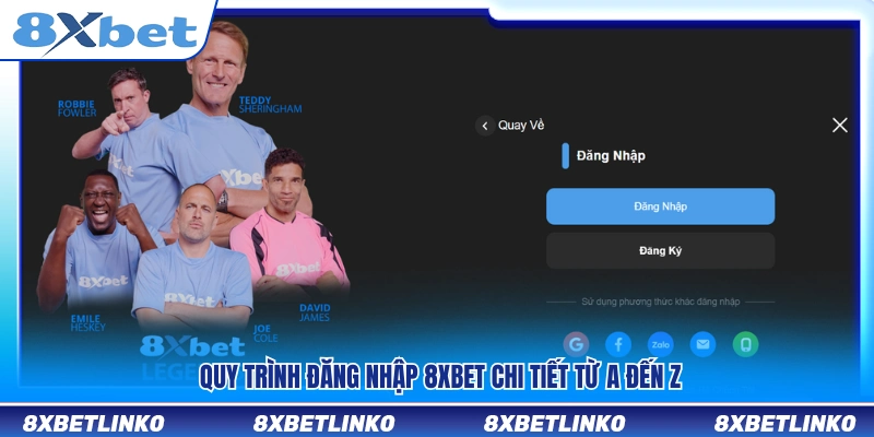 Các bước đăng nhập 8xbet chi tiết 